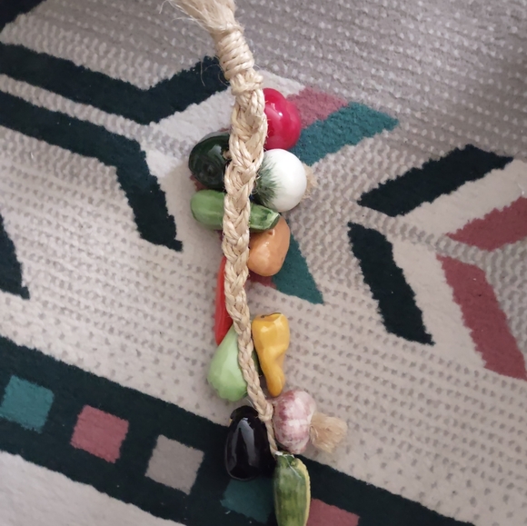 Ceramic Vegetables on a Rope - Picture 5 of 5